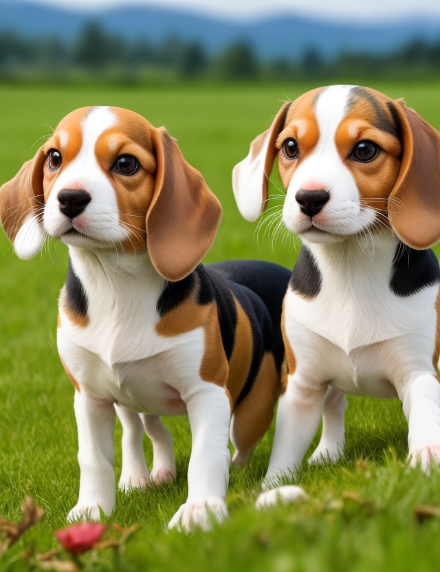 hare pied beagle dogs