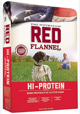 Red flannel dog food